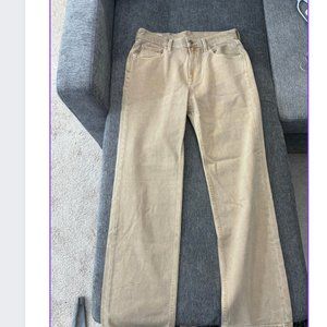 Gap '90s loose mid rise jeans in khakis color